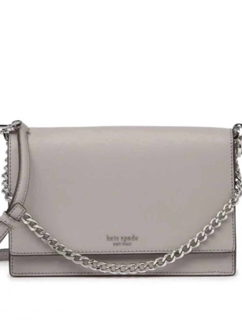 Kate Spade Cameron Convertible Crossbody | Soft Taupe Gray with Silver Hardware